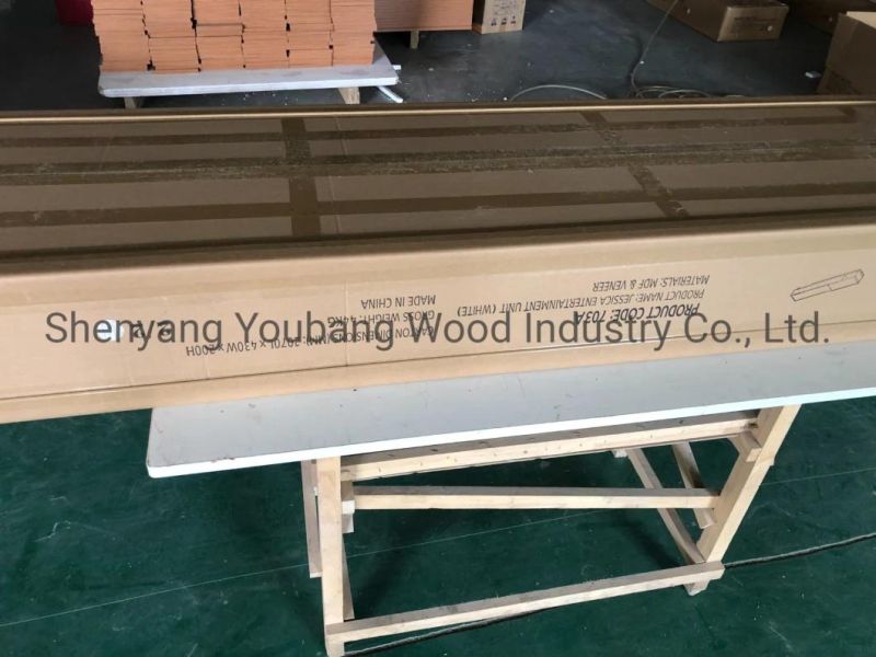 Hot Sale Wholesale Chinese Factory Price Wooden Black Brown Customized Modern TV Cabinet TV Stand TV Set Melamine Furniture