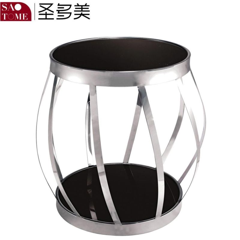 Home Living Room Furniture Practical Glass Round Table