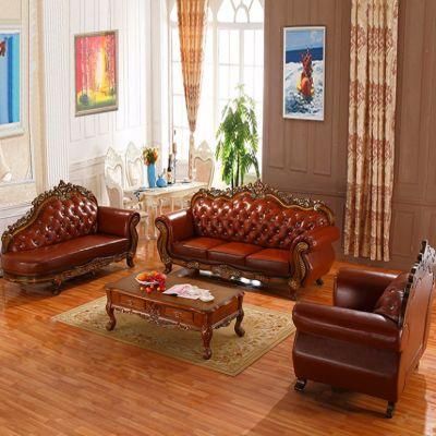 Living Room Sofa Furniture with Wood Couch in Optional Color