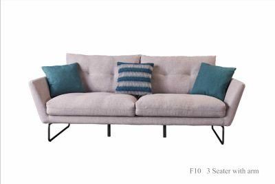 F10 3 Seater with Armrest Fabric Sofa in Home and Hotel