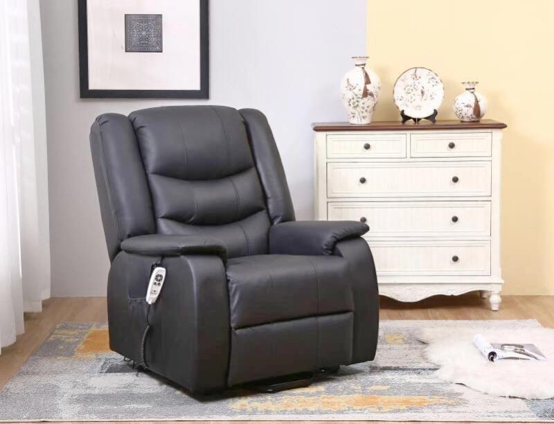 Jky Furniture Leather High Adjustable Power Lift Chair with Big Wingback