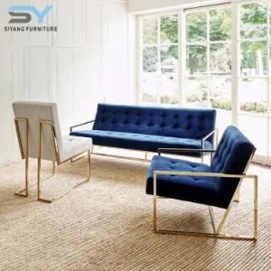 Living Room Furniture Leather Sofa Set 3 Seater Fabric Sofa
