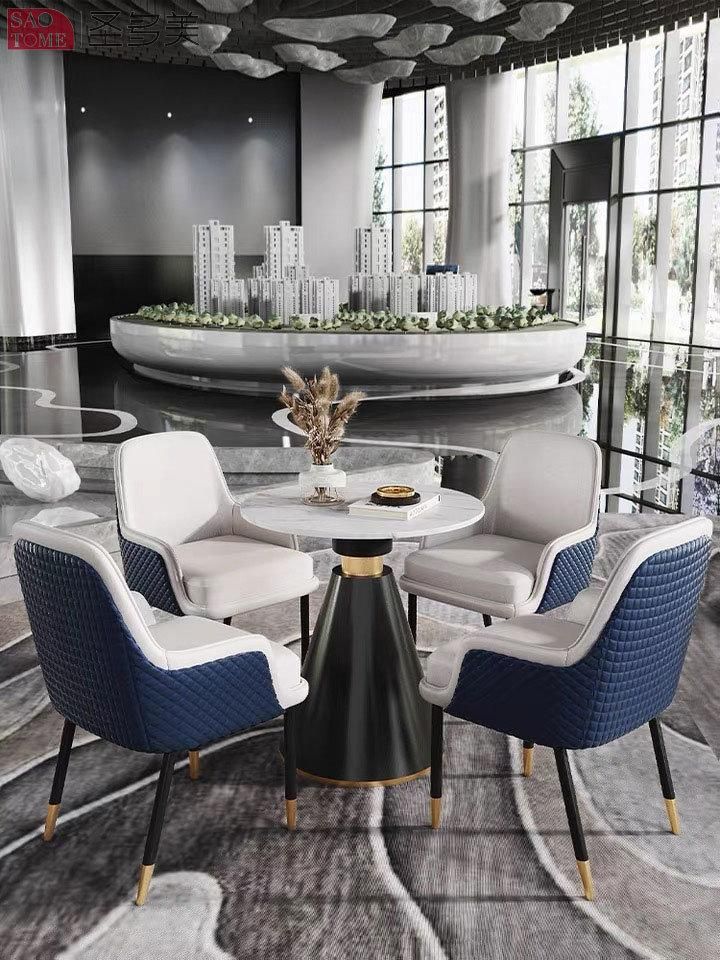 New Style Home Furniture Living Room Coffee Table Metal Side Table Bedroom Table Melamine Laminated Tea Table