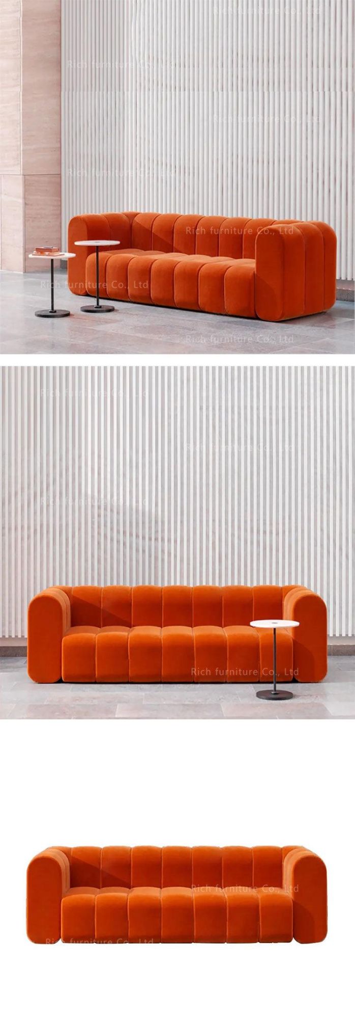 Italy Design Home Sofa Couch Living Room Furniture Leisure Luxury Fabric Sofa