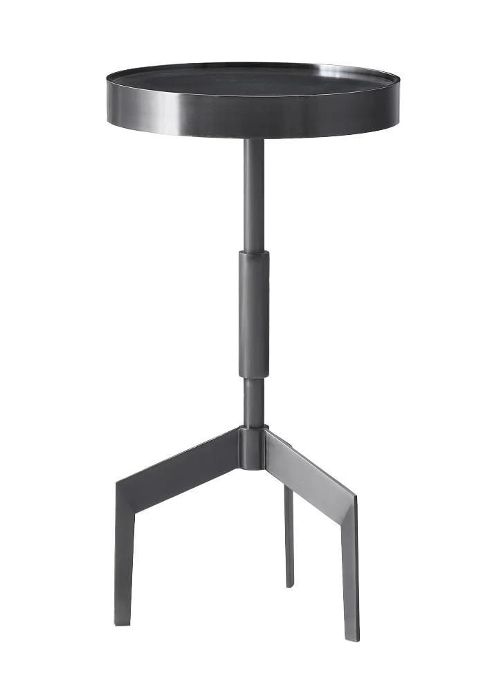 CT62A Metal Side Table, Stainless Steel Black Color Side Table, Metal Coffee Table in Home and Commercial and Hotel Customization