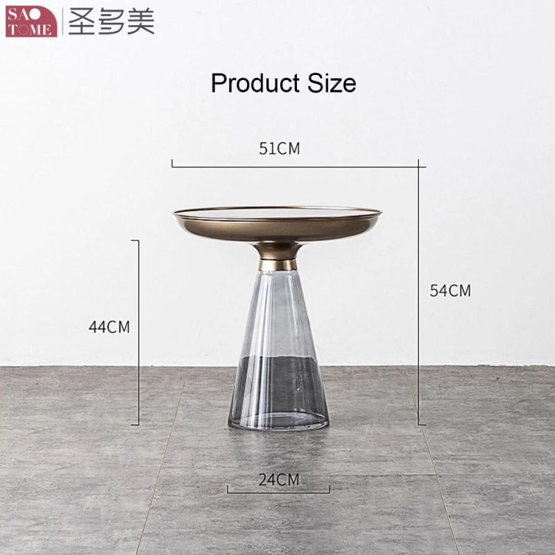 New Style Home Furniture Living Room Coffee Table Metal Glass Side Table Bedroom Table Melamine Laminated Tea Table