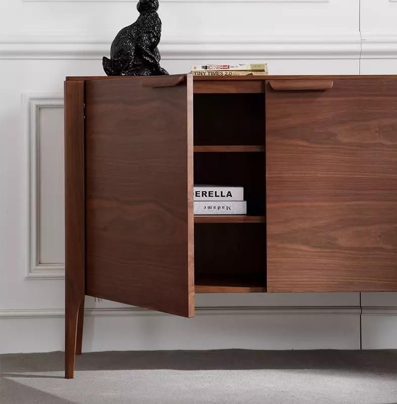 Light and Luxury Unique Design Solid Wood Sideboard Cabinet Furniture for Living Room