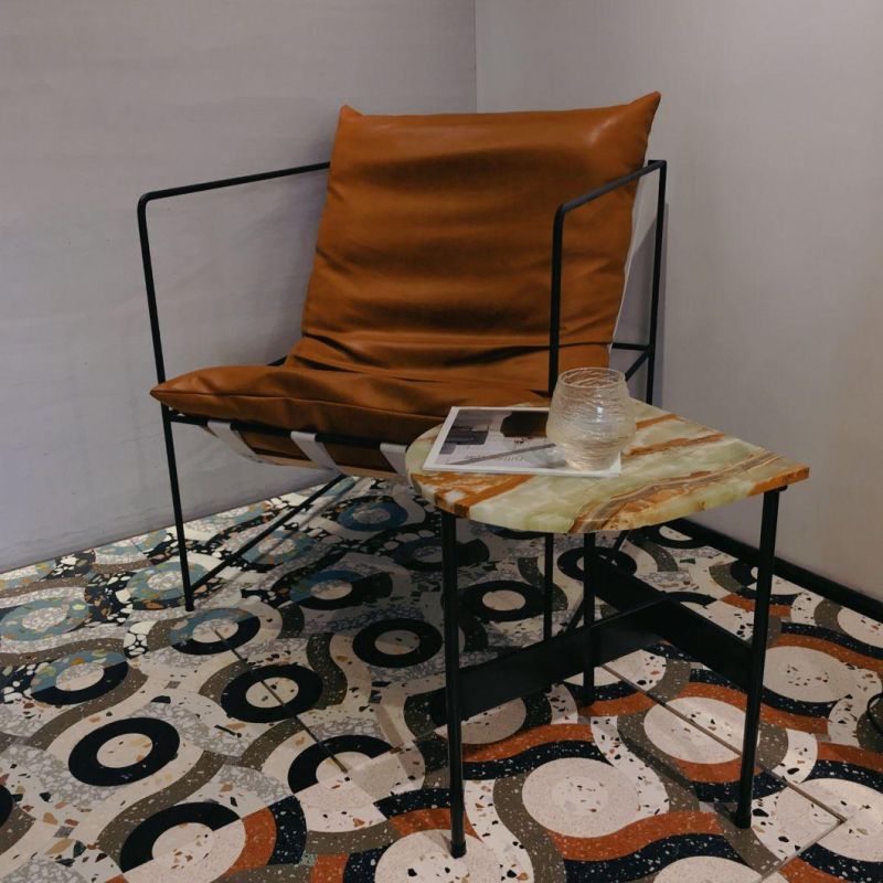 Modern Style Custom Living Room Furniture Bedside Terrazzo Coffee Side Table for Bed Room