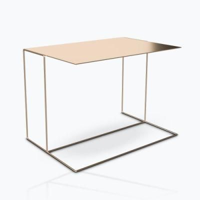 CT42b Metal Side Table, Italian Design Stainless Steel Side Table, Living Room Set in Home and Commercial Hotel Customization