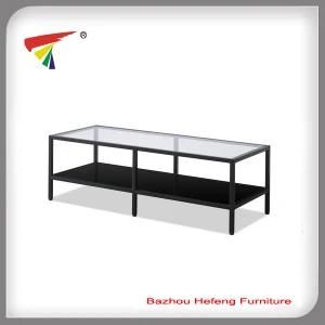 Unique Design Clear Glass TV Stand (TV010)