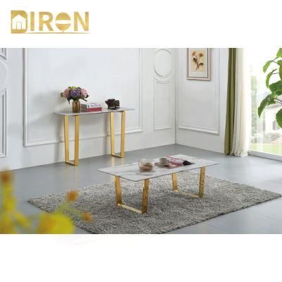 2021 Newest Modern Simple Style Marble Top Tea Center Coffee Table