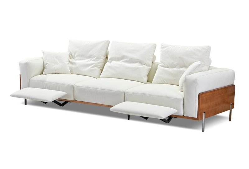 Tomo Modern Design Furniture Genuine Leather Home Living Room Recliner Sofa