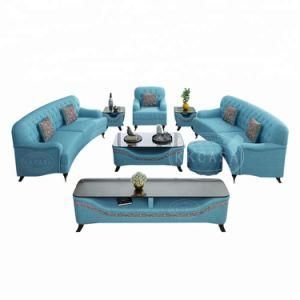 European Leather Living Room Sofa Couch Fabric 1+2+3 Sofa