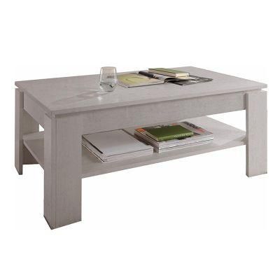 Pure Colored Wooden Coffee Table with a Base