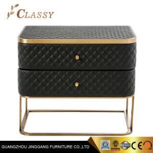 Modern Living Room Furniture Drawer Leather Storage Cabinet