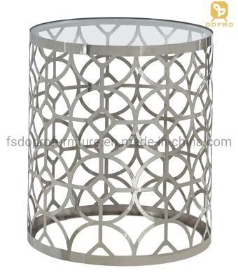 Modern Laser Cheap Living Room Furniture Gold End Table Side Table-Fa06