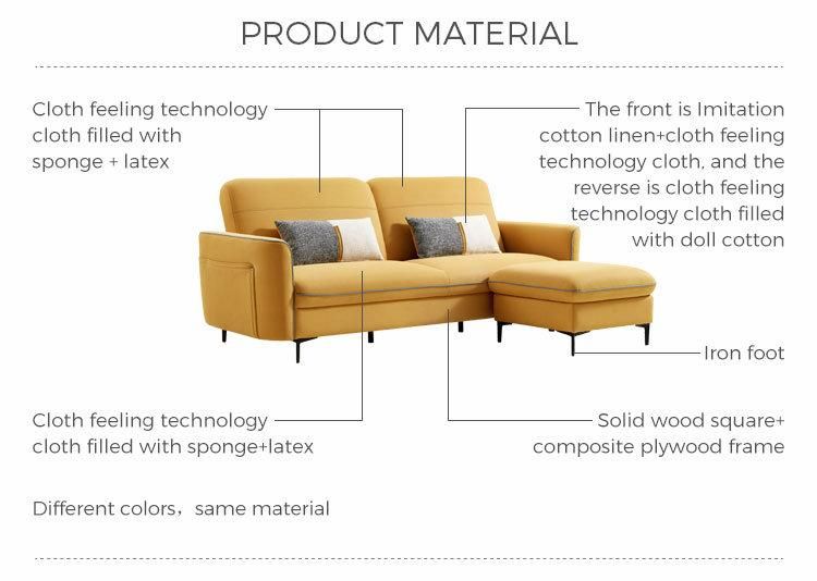 En 1021 Fabric Living Room Set Couch Sofa Cum Bed Designs in China S136