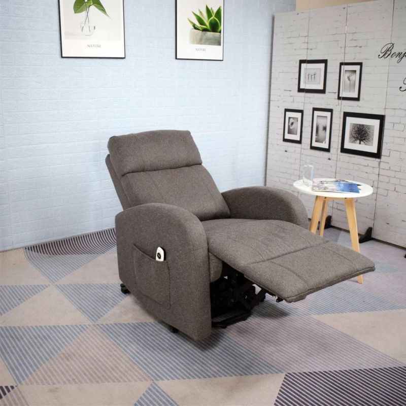Jky Furniture Fabric Power Electric Lift Chair with Heating and Vibration Massage Function