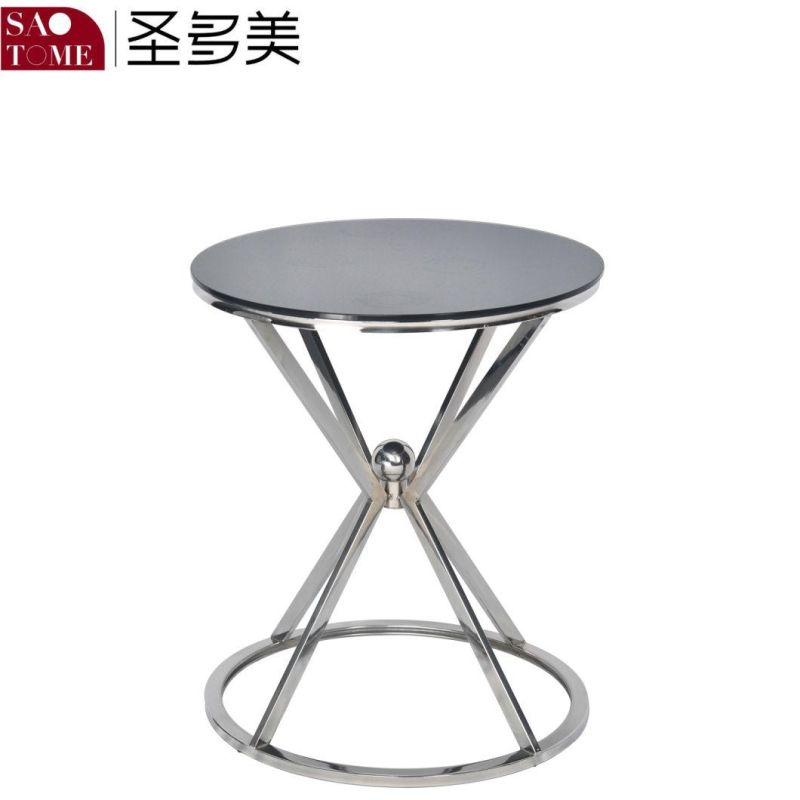 Household Round Metal Frame End Table