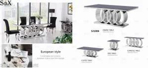 Home Use Living Room Furniture Glass Top End Table Corner Side Table