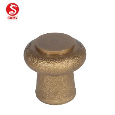 Luxury Living Room Hotel Lobby Round Side Table Coffee Table with Brushed Light Brass