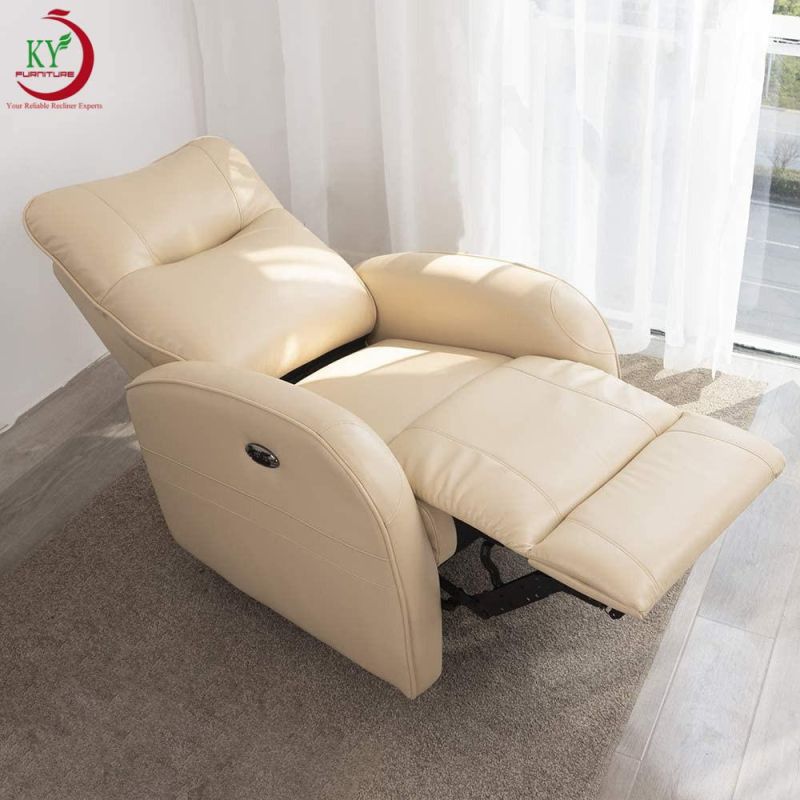 Jky Furniture High Adjustable Leather Power Recliner Chair with Big Loading Quantity