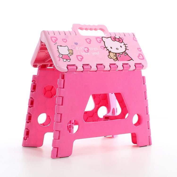 Folding Stool Portable Telescoping Seat Plastic Re