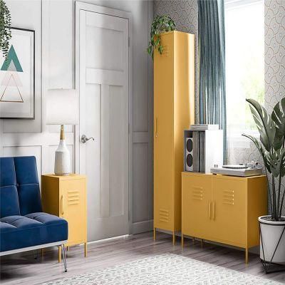 Household Ins Small Apartment Ultra-Thin Bedroom Metal TV Stand