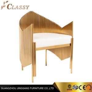 Home Furniture Luxury Chair Golden Stainless Steel Accent Chair