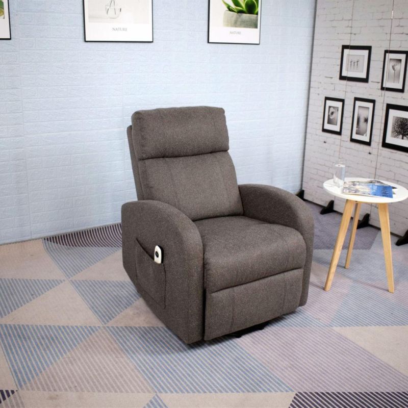 Jky Furniture Fabric Power Electric Lift Chair with Heating and Massage