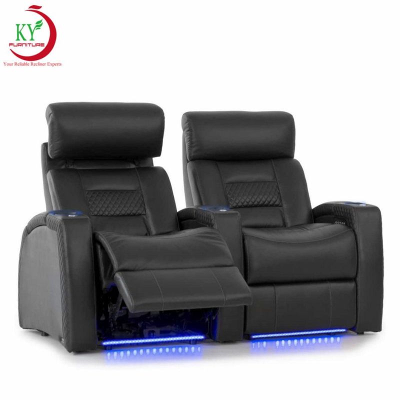 Jky Furniture Modern Design Home Theater Power Recliner Sofa Set with Customerized Functions