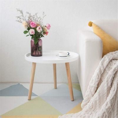 Modern Luxury Balcony Leisure Small Apartment Round Marble Coffee Tea Table