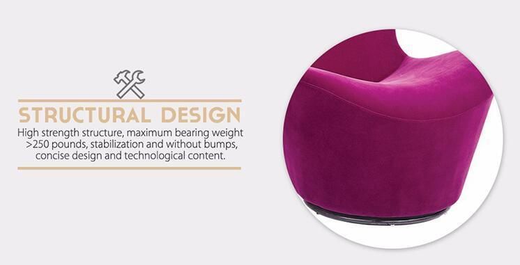 Indoor Furniture Lounge Chaise Chair with Footstool High Back