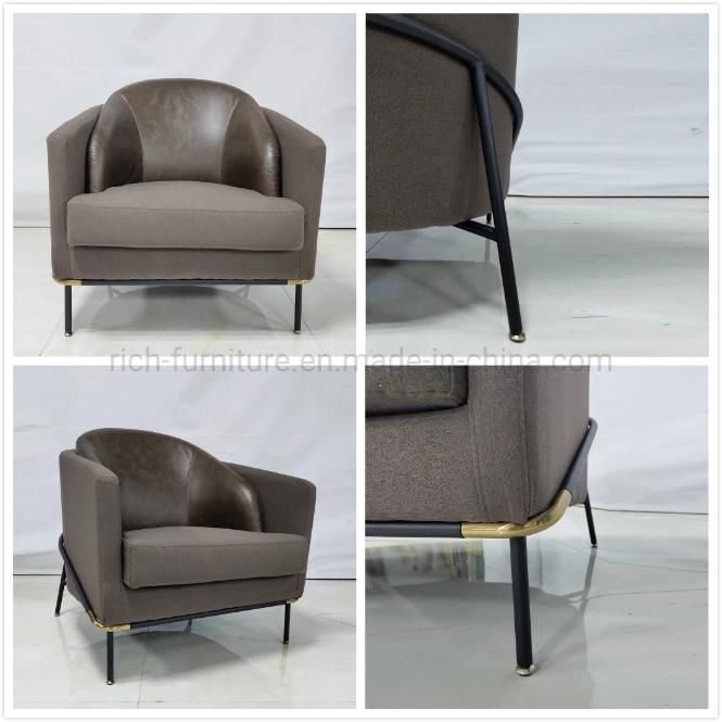 Italian Design Modern Living Room Single Velvet Armchair Office Accent Chair