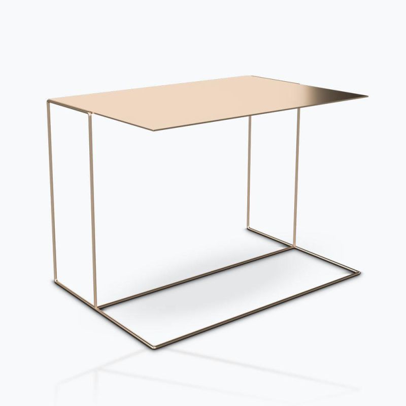 CT42b Metal Side Table, Italian Design Stainless Steel Side Table, Living Room Set in Home and Commercial Hotel Customization
