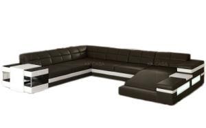 Custom Leather Luxury Round Restaurant Sofa, Hotel Lobby Round Sofa, Hotel Sofa