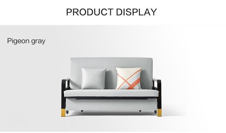 Linsy Triple Seater Metal Folding Modern Corner Sofa Bed Ls182sf3