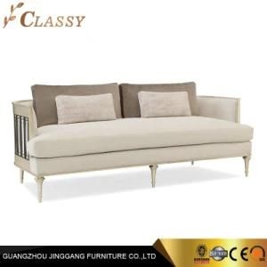 Living Room Plated Metal Steel Frame Classical Loose Bench Seat Sofa