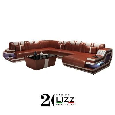 Floating LED Armrest Best Handmade Living Room Sectional