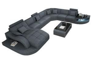 Fashionable Modern Wooden Sofa Set Design Sectional Furniture Cloth Fabric Couch Living Room Sofa