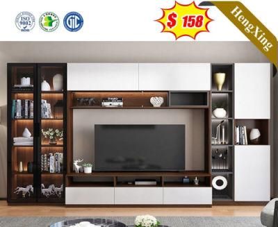 Television Showcase White Modern High Gloss TV Stand Plywood MDF Cabinet