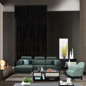 2018 New Green Corner Sofa with Fabric Upholstered for Home