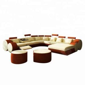 Italian Leather Sofa Design Modern European Style U Shape Sofa