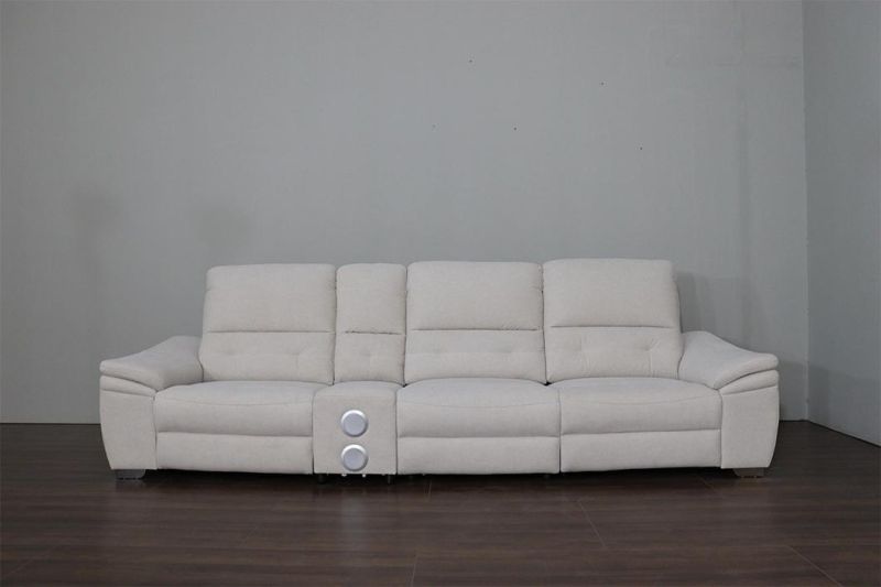 Factory Direct Wholesale Price Lazy Boy Comfortable Electric Massage and Heat Fabric Recliner Sofa with USB