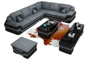 Italy Style Living Room Furniture Modern New Design Corner Fabric Sofa Velvet Lounge Cheers Sectional Sofa