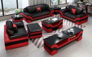 Luxury U Shape Genuine Leather Corner Sofa Couches Living Room Furniture123 Sofa Set