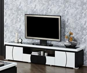 MDF Living Room TV Stand Hall Cabinet Tempered Glass Modern Home Furniture