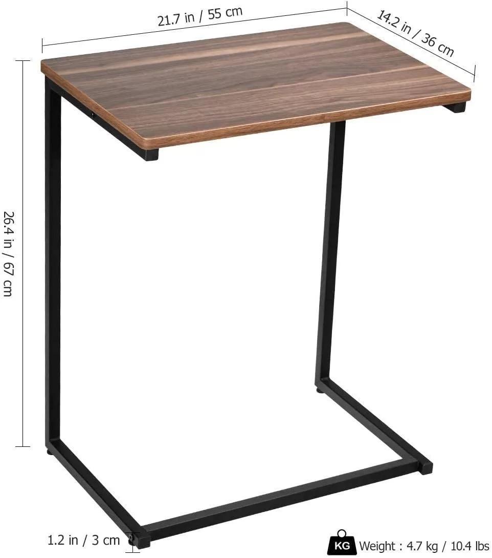 Sofa Side End Table C Table Multiple Stand 26-Inch for Small Space