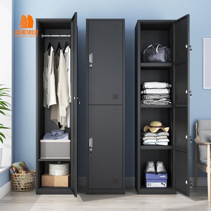 Gym Changing Room Locker, Steel Cupboard Multiple Interlayer.