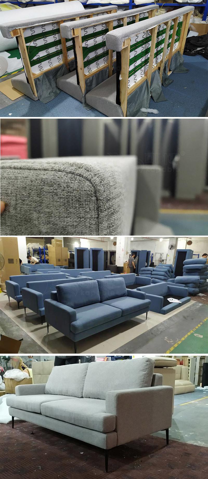 MID-Century Classic Fabric Sofas Modern Couch Home Seating for Living Room Furniture Set